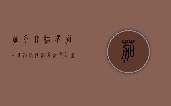 茄子立枯病（茄子立枯病防治方法是什么）