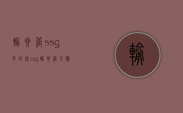 输卵管ssg多少钱（ssg输卵管手术费用）